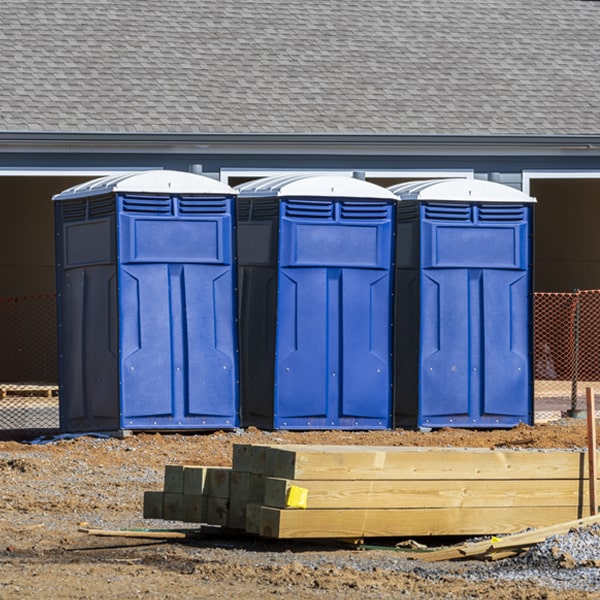 what is the expected delivery and pickup timeframe for the porta potties in Orange